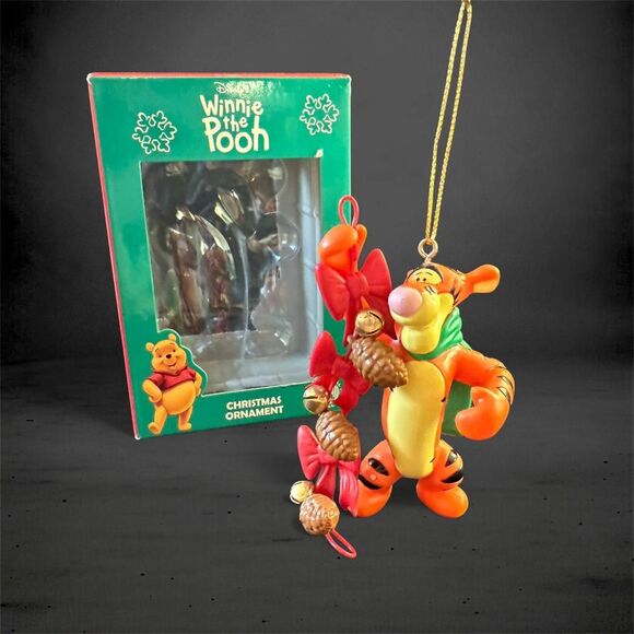 Disney Other - VTG 90s Disney Winnie the Pooh Tigger Christmas Gifts Holiday Ornament in Box